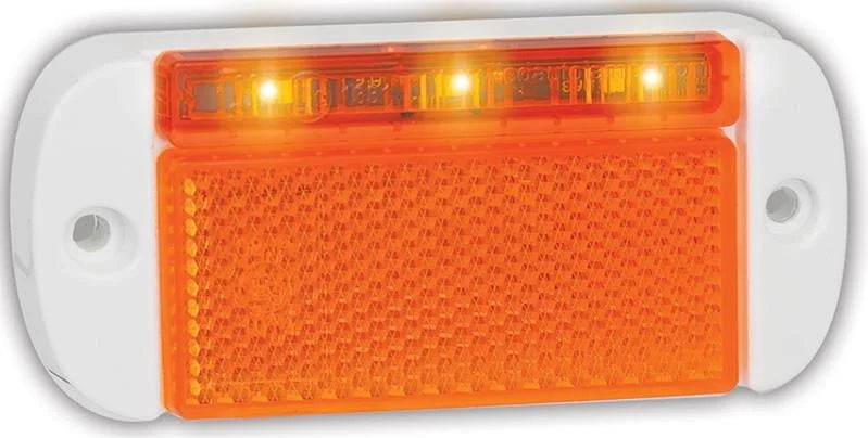 LED markeringslicht amber | 12-24v | 20cm. kabel | 44WAME