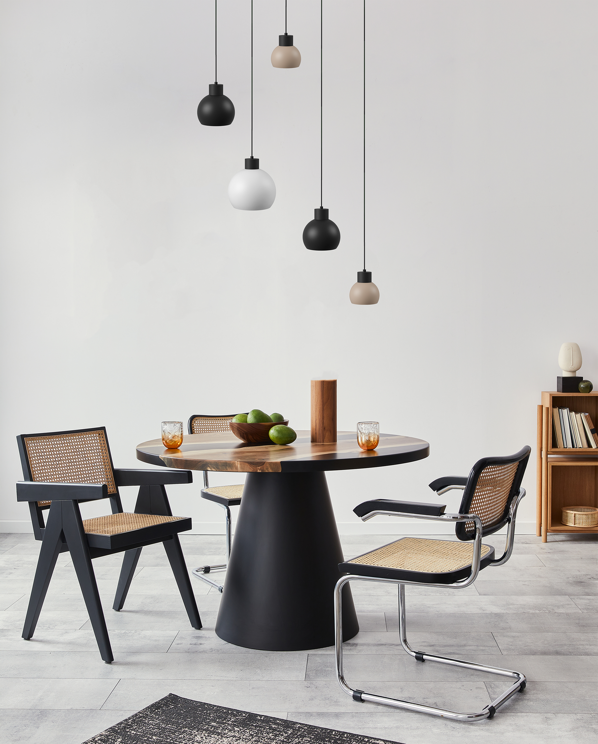 Switch 5L - Cappuccino - Hanglamp - 11 kleuren, 12 kappen