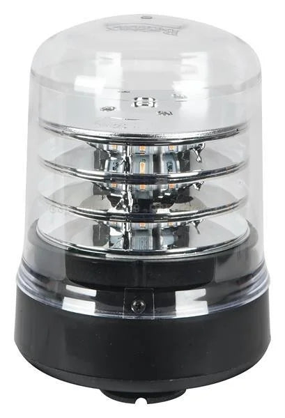 Feu rotatif LED R65 ambre/transp. 12/24V à 3 boulons B200
