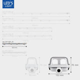 LED Vochtbestendig armatuur 4260 lumen - 23W - Koelwit 4000K - IP65 - Dubbel - 120cm - 6 stuks