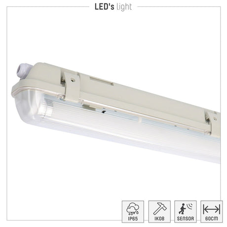 LED TL Armatuur 120cm 2100 lumen - 14W - Koelwit 4000K - IP65 Waterdicht - Bewegingssensor