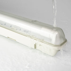 Réglette LED 2100 lumens - 14W - Blanc froid - Capteur de mouvement - Étanche IP65 - 120cm - 4 pièces
