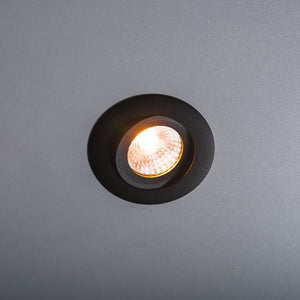 Spot LED encastrable LED’s Light Pro noir - DimToWarm - Ø 68mm - Inclinable - Lumière blanc chaud - CRI95 - Variable