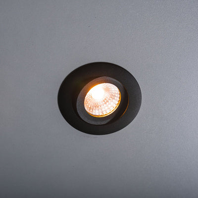 Spot LED encastrable LED’s Light Pro noir - DimToWarm - Ø 68mm - Inclinable - Lumière blanc chaud - CRI95 - Variable