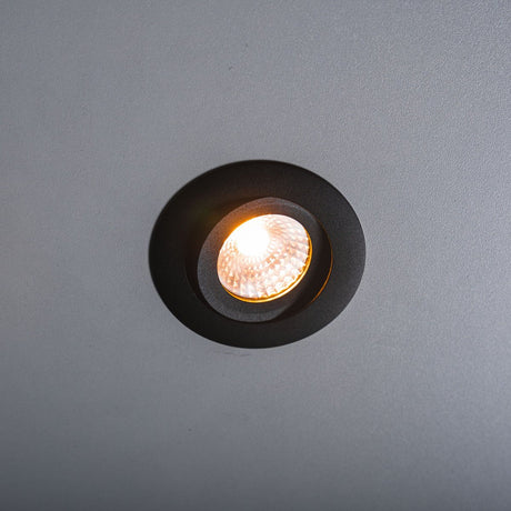 PACK DE 6 - Spot LED encastrable LED's Light Pro noir - DimToWarm - Ø 68mm - Orientable - Lumière blanc chaud - CRI95 - Variable