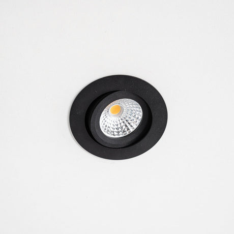 Spot LED encastrable LED’s Light Pro noir - DimToWarm - Ø 68mm - Inclinable - Lumière blanc chaud - CRI95 - Variable