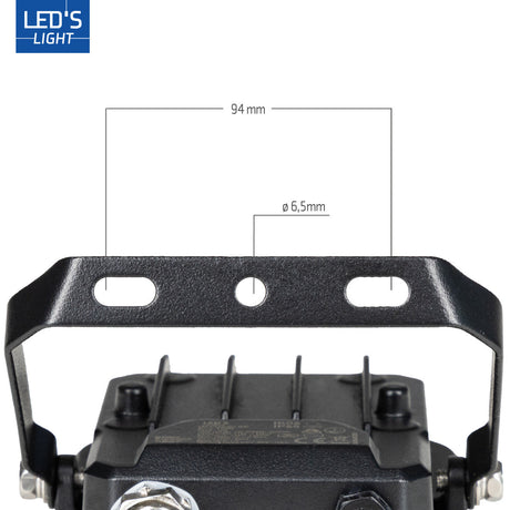 Projecteur LED 1400 lumens - 10W - Blanc froid 4000K - Capteur de mouvement - Capteur de luminosité - Étanche IP65