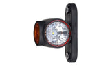 Feu d'encombrement à LED rouge/blanc/ambre | 12-24v | câble de 50cm. | MB-4800RWA