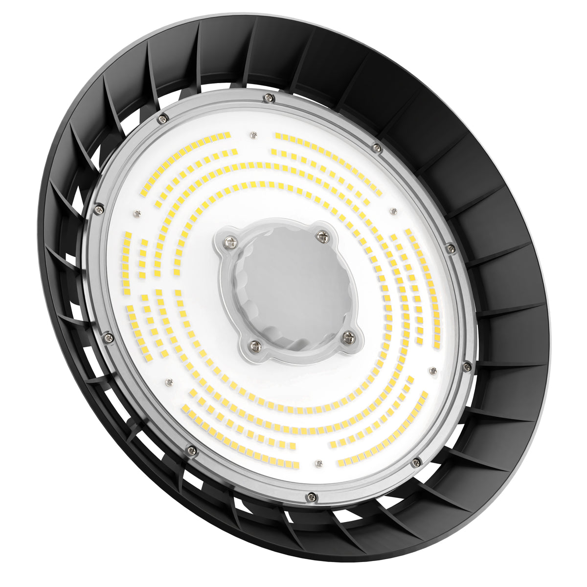 UFO LED Highbay Sensor 100W 14000lm - Warmwit 3000K - Bewegingssensor - Dimbaar 0-10V - IP65 - 230V