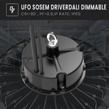 UFO LED Highbay 200W 30000lm - Daglichtwit 6000K - DALI 2.0 Dimbaar - IP65 - 230V