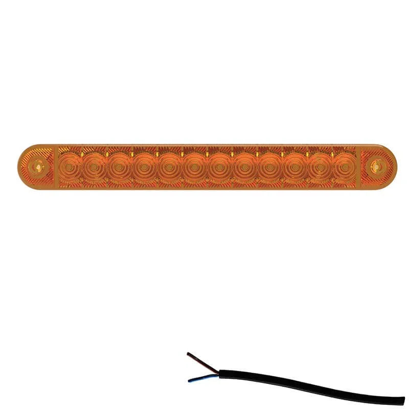 LED Markeringslicht Amber - 12-24V - 50cm Kabel