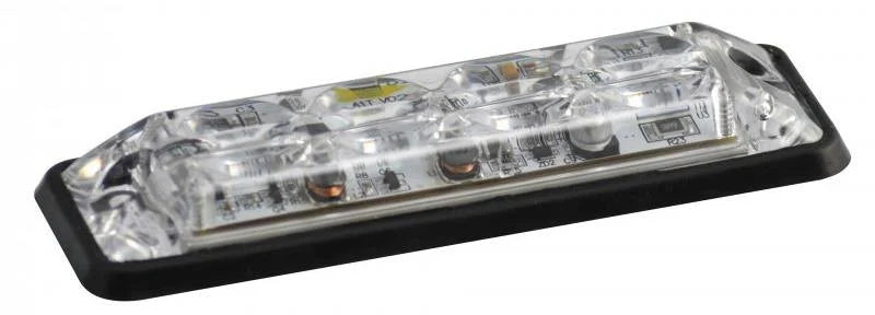 Feu flash à 4 LED | R10 | slimline | blanc 10-30v | SLED4DVW