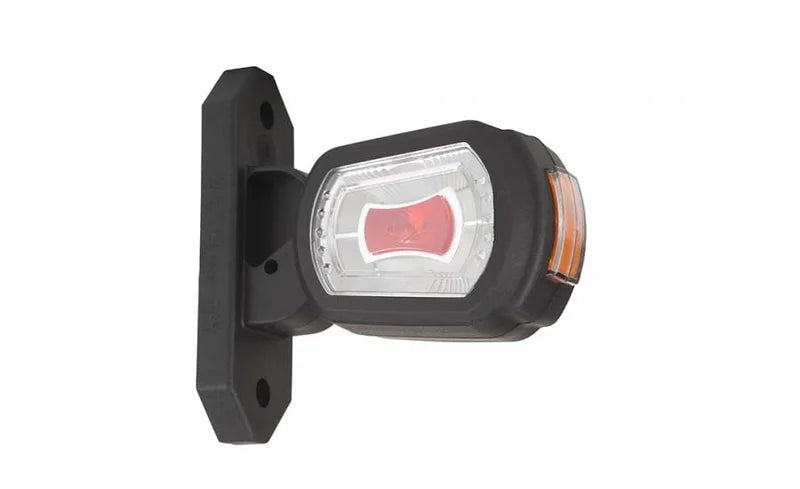 LED Breedtelamp rechts rood/wit/amber 12/24v 50cm kabel | MB-2702RWA