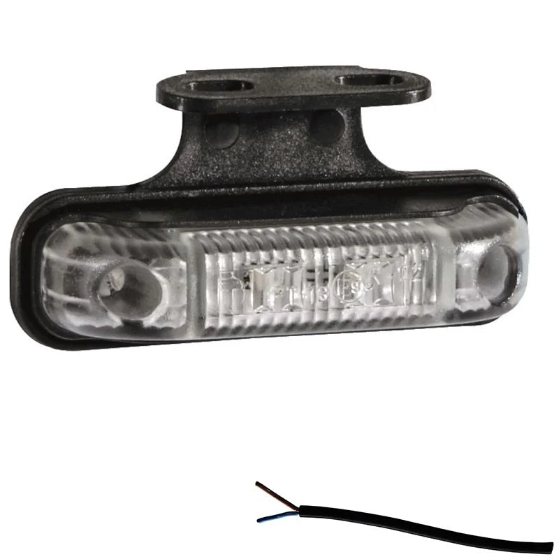 LED markeringslicht rood | 12-24v | 50cm. kabel | M10MV-550R