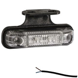 LED markeringslicht rood | 12-24v | 50cm. kabel | M10MV-550R