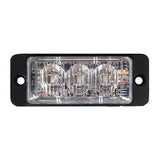 LED Flitser 3 LED's | R65 | ultra platte slimline | amber | 10-30v | S11F3002
