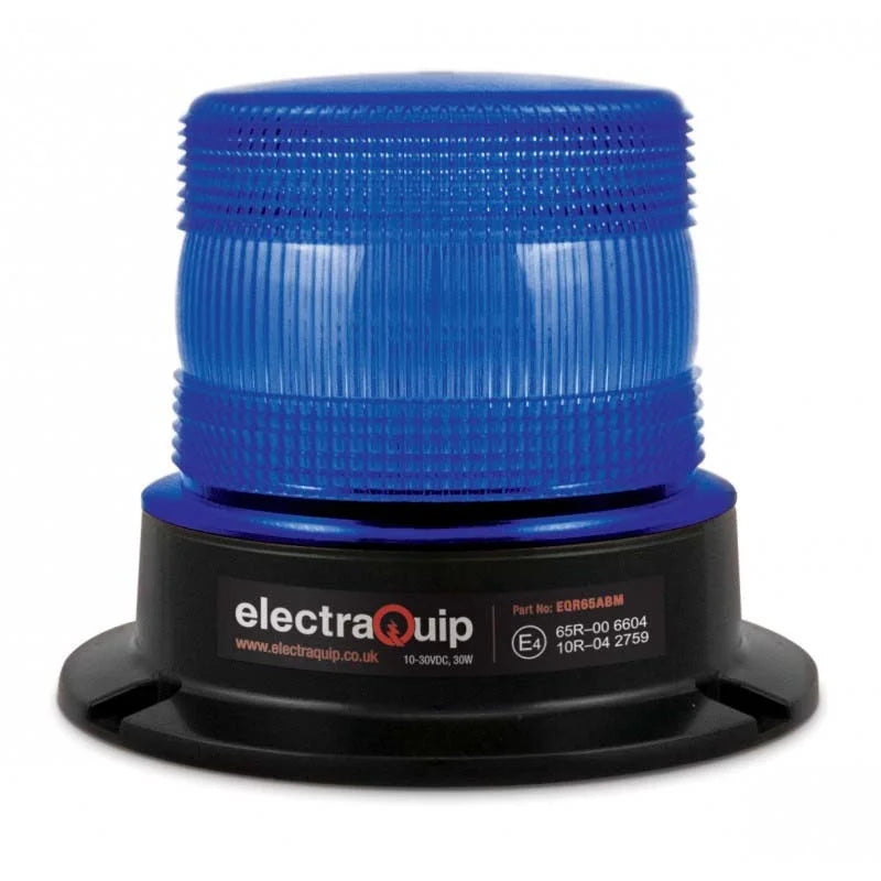 LED Flits Zwaailamp Blauw R65 10/30V