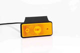 Feu de position LED ambre avec support | 12-24v | câble de 50cm + connecteur de 1,5mm² | MV-5660A