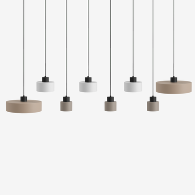 Switch 8L - Lin chaud - Suspension - 11 couleurs, 12 abat-jour