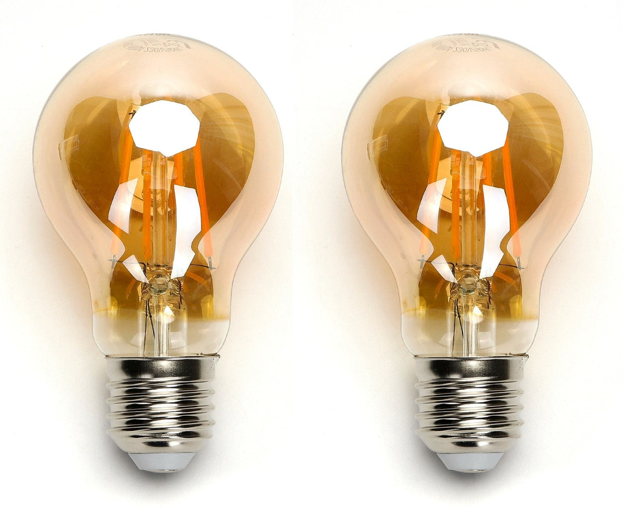 Aigostar 8W E27 gloeilamp amber glas met een warm, sfeervol licht voor elke ruimte