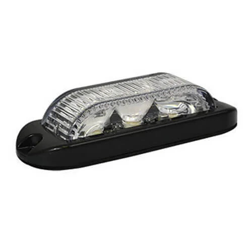 Feu à éclats LED 3 LED | bleu 180° | 10-30v | LED3DVB180