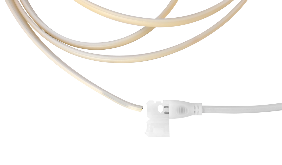 Ruban lumineux LED COB 230 V – Blanc chaud 3000 K – 10 W/m – 1000 lm/m – IP65 – Découpable – Rouleau de 50 m