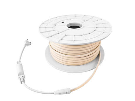 Ruban lumineux LED COB 230 V – Blanc chaud 3000 K – 10 W/m – 1000 lm/m – IP65 – Découpable – Rouleau de 50 m