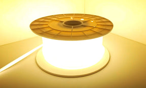 COB LED Lichtslang 230V, Warmwit 3000K, 10W/m, 1000lm/m, IP65, Snijbaar, 50m rol