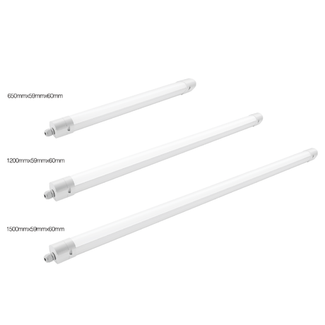 LED armatuur TL 150cm 5160lm 4000K IP20 pack met drie maten