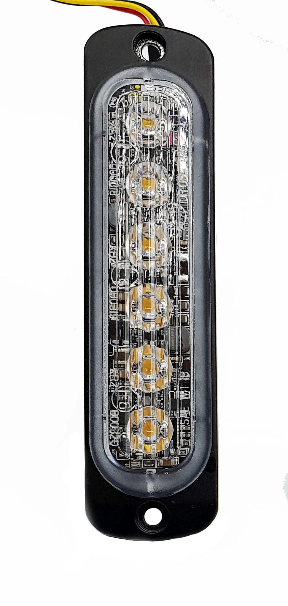 Feu clignotant LED ST6 Super Thin classe 2, vertical, ambre