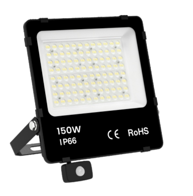 LED Schijnwerper 150W 22500lm - Daglichtwit 6000K - Bewegingssensor - Sosen driver - IP66 - 4 stuks - 230V