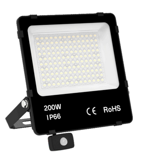 LED Schijnwerper 200W 30000lm - Daglichtwit 6000K - Bewegingssensor - Sosen driver - IP66 - 230V