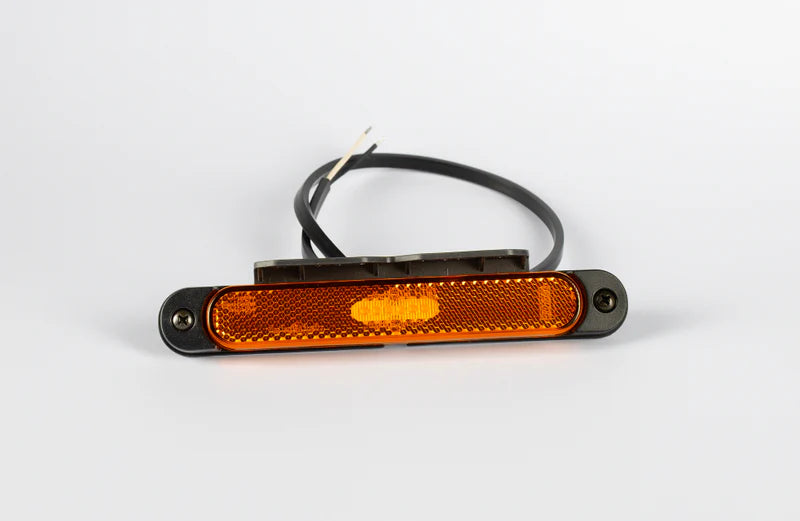 LED Slimline markeerlicht amber/beugel12-24v 50cm kabel | MV-6550A