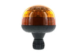Feu rotatif LED R65 ambre 12/24v, DIN flexible, double flash | D14728