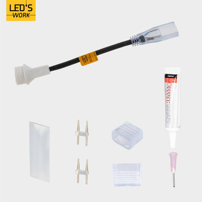 Accessoire - Aansluitkit - 150mm 280mm 20mm - Zwart