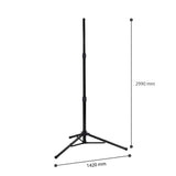 Accessoire - Statief - 1420mm 2990mm - Zwart