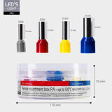 Adereindhulzen assortiment set - 5 Maten van 4mm² tot 16mm²- 225 Stuks