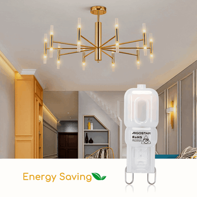 G9 steeklampje, LED 2W~170Lm=18W traditionele verlichting, warmwit 3000K, 230 Volt