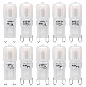 G9 steeklampje 10 stuks, LED 2W~170Lm=18W traditionele verlichting, warmwit 3000K, 230 Volt