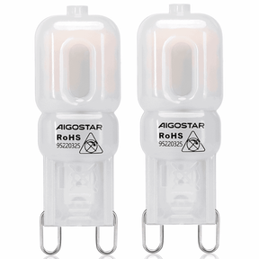 G9 steeklampje 2 stuks, LED 2W~170Lm=18W traditionele verlichting, warmwit 3000K, 230 Volt
