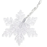 Aigostar ijspegel lichtsnoer sneeuwvlok warm wit met helder kunststof design voor sfeervolle verlichting