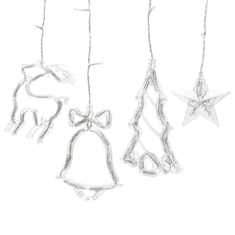 Lichtstring ijspegel meerkleurig 6 x 0.6 meter (3+3x0.6m), 12 LED slingers, met afstandsbediening