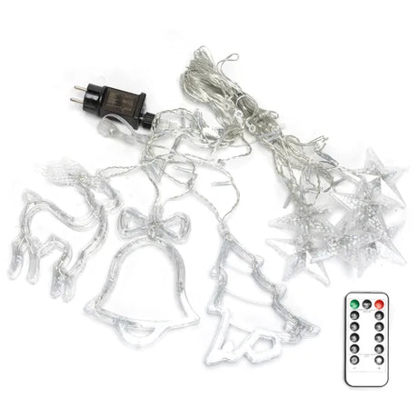 Lichtstring ijspegel meerkleurig 6 x 0.6 meter (3+3x0.6m), 12 LED slingers, met afstandsbediening