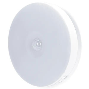 Nachtlampje warmwit oplaadbaar - rond | dag/nacht- & bewegingssensor - magnetisch | 3000K - 12 Lumen 0.5 Watt - SALE