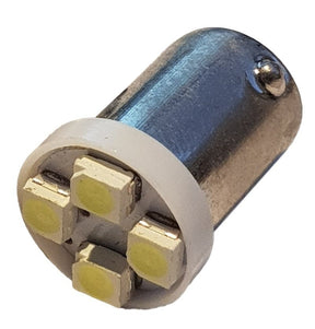 Auto LEDlamp 2 stuks, LED BA9S kentekenverlichting, 4-SMD daglichtwit 6500K, 12V