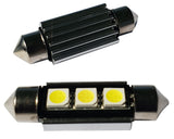 Auto LEDlamp 2 stuks | LED festoon 39mm | 3 - SMD daglichtwit 6500K - heatsink | CAN - BUS 12 Volt - LEDPLANET.NL