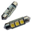 Auto LEDlamp 2 stuks | LED festoon 42mm | 3 - SMD daglichtwit 6000K | CAN - BUS | 12 Volt - LEDPLANET.NL