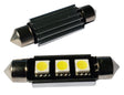 Auto LEDlamp 2 stuks | LED festoon 42mm | 3 - SMD daglichtwit 6500K - heatsink | CAN - BUS 12 Volt - LEDPLANET.NL