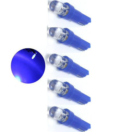 Auto LEDlamp | 5x autoverlichting LED T5 | kleur blauw | 12V DC - LEDPLANET.NL