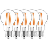 LED Filament Lamp A60 E27 806 lumen - 7W - Warmwit 2700K - 330° Stralingshoek - 5 stuks